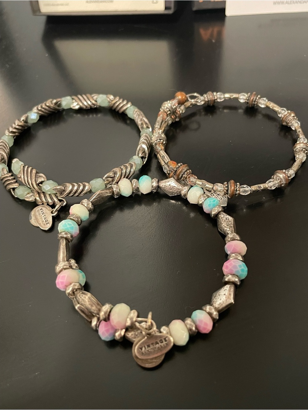 Set of 3 bracelets- 2 Alex and Ani and 1 no brand